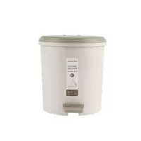 茶花 24CM圆型脚踏卫生桶 6L/个