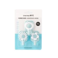 茶花 花类强力粘钩(1X3) 3个/套