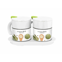 茶花 圆点双组玻璃调味瓶300ml*2个/个