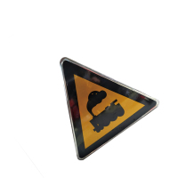 锐腾达 无人看守标志牌 600*600mm三角 铝板反光膜 配件 套