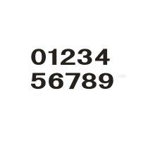 锐腾达粘贴式杆号牌 50*90mm“0-9”所有数字 反光膜 块
