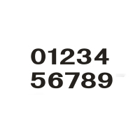 锐腾达粘贴式杆号牌 50*90mm“0-9”所有数字 反光膜 块