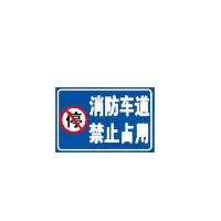 DASUE 定制消防通道禁止停车标志牌 200*300*1mm (单位:块)