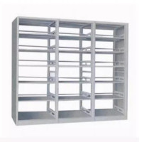 档案架书架铁皮书橱 钢制书柜 学校组合书架 铁皮图书架移动储物架