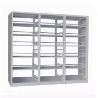 档案架书架铁皮书橱 钢制书柜 学校组合书架 铁皮图书架移动储物架