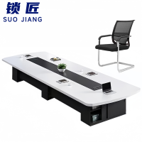 锁匠 会议桌700cm+22椅组
