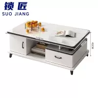 锁匠 钢化玻璃茶几120cm张