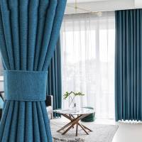 柔美双面麻窗帘宽0.5米~4米,高2.8米以内,可定制副