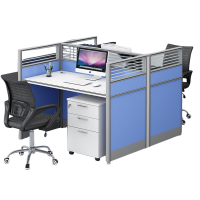 扬正通 2人位带柜办公桌 1200*1200*1100mm 个