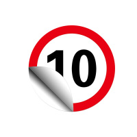 璐盐 限速牌反光膜 φ600mm 张