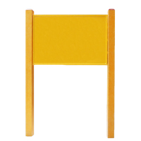 途务 SMC双立柱警示牌 10*600*800mm 套