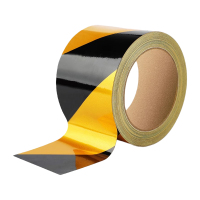途务 反光警示胶带 黄黑宽5cm*25m 卷