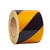 途务 反光警示胶带 黑黄宽10cm*25m 卷