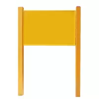 众城应鑫 双立柱警示牌 600*1050mm*1500mm 套