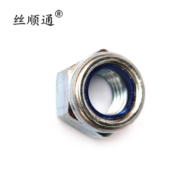 丝顺通 尼龙锁紧螺母 M8/个