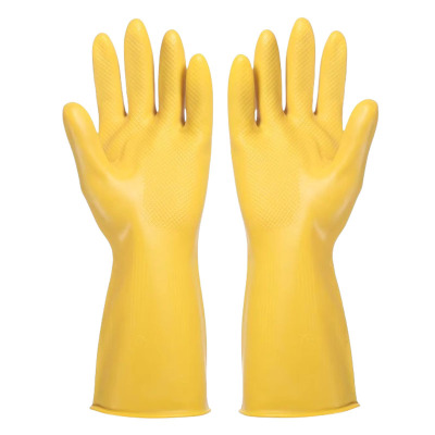 永满铁运 橡胶手套 乳胶手套 长袖L 双