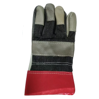 永满铁运 花皮手套 半皮半革 均码 副