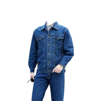 惠铁耐磨牛仔工作服 春秋 套