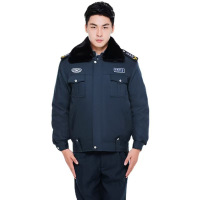 惠铁物业门卫保安服冬季棉衣 短款 套