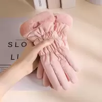 惠铁加绒保暖防水防风女手套 韩版 双