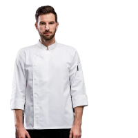 惠铁酒店厨房工作服定制长短袖厨师服 纯色 件