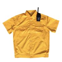 惠铁夏季标志服短袖工作服 翻领 件