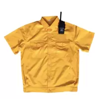 惠铁夏季标志服短袖工作服 翻领 件