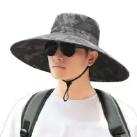 惠铁 加大遮阳帽户外防紫外线遮脸帽 夏季 个