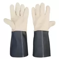 标楷 头层全皮电焊手套 37CM长款 双
