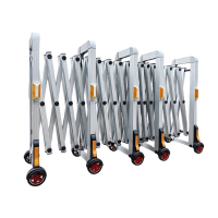 区南 铝合金移动伸缩护栏 高1.5m 米