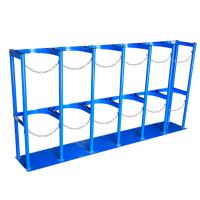 区南 气甁架 气瓶固定架 六瓶218*30*80cm 组