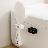 饭勺收纳架厨房壁挂电饭煲饭铲置物架硅胶挂钩不粘米饭勺子