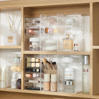 镜柜收纳盒分格化收纳架化妆品整理架化妆品梳妆台口红首饰置物架