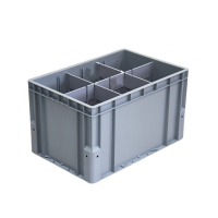 妙礼带盖周转箱600*400*350mm个