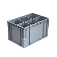 妙礼带盖周转箱600*400*350mm个