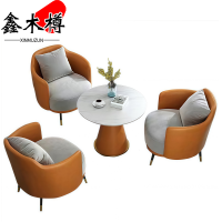 鑫木樽休闲桌椅一桌三椅套