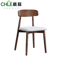 晨磊 靠背椅 43*49.5*81.5cm(浅灰色麻布) 把