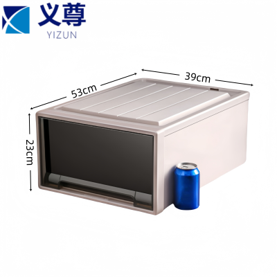 义尊 茶色储物箱 53*39*23cm 个