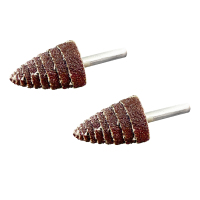 Leecbb 带柄锥形砂布磨头 6*25(80#) 个