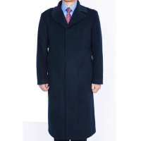 天富星商务制服呢子大衣防寒服 羊毛 件