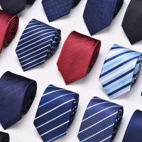 天富星新款工装拉链制服领带 红色 条