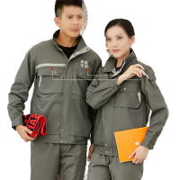 天富星 车间劳保工作服长袖工装 春秋 套