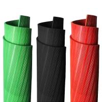 铁工邦 绝缘橡胶板条纹绝缘橡胶垫 1米*2.5米*10mm[红色35kv]卷
