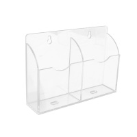 优彩嘉 亚克力收纳盒 遥控器手机收纳盒 壁挂式墙上摆放架 YCJ-S76 单位:个