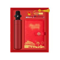 优彩嘉 政治生日纪念套装 本子+伞+笔+徽章+U盘 ZZTZ-05 套