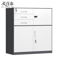 芙首泰窄边文件柜偏三斗850*390*1020mm台