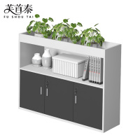 芙首泰矮柜文件柜镂空三门120*30*120cm台