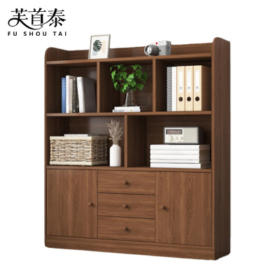 芙首泰木质书柜三层100*30*133cm台