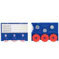 亿洛莱 三磁三轮料签 55*75mm 个