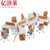 亿洛莱 六人职员桌+柜 3826*2194mm 套